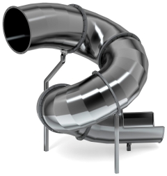 Горка тоннельная винтовая 2000 нержавеющая сталь SNST 2000.764, фото 1 Горка тоннельная винтовая 2000 нержавеющая сталь SNST 2000.764, фото 1