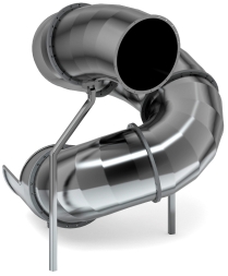 Горка тоннельная винтовая 2000 нержавеющая сталь SNST 2000.764, фото 3 Горка тоннельная винтовая 2000 нержавеющая сталь SNST 2000.764, фото 3