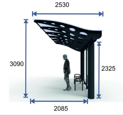 Остановочный павильон "Прайм-10", фото 3 Остановочный павильон "Прайм-10", фото 3