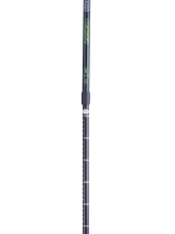 Палки для скандинавской ходьбы Longway, 77-135 см, 2-секционные, чёрный/ярко-зелёный