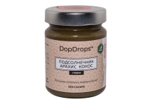 Арахисово-кокосовая паста со стевией и протеином подсолничника, в стекле, 265г Арахисово-кокосовая паста со стевией и протеином подсолничника, в стекле, 265г