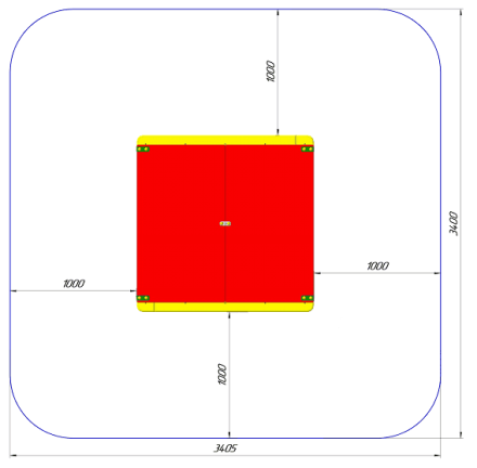 Песочница ПС-01К4 с крышкой для детской площадки, фото 2