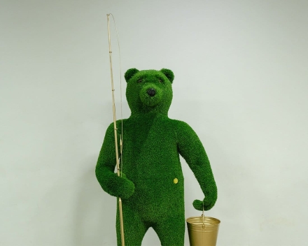 Топиари медведь Михайло рыбак - газон Eco, фото 3