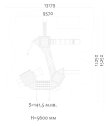 Игровой комплекс Эко 0712091 для детской площадки, фото 4