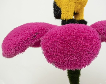 Топиари композиция Пчелка на фиолетовом/розовом цветке - газон Eco + Deluxe, фото 8