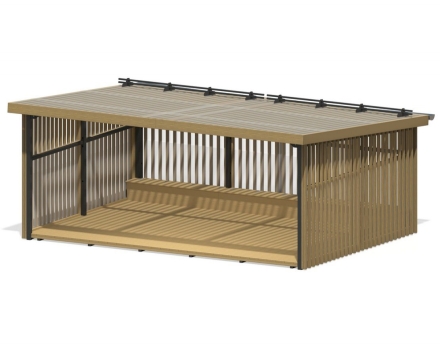 Теневой навес Полосатый уголок, фото 1