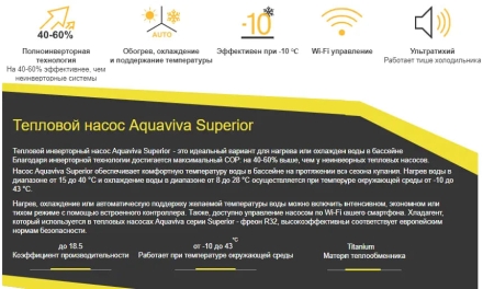 Тепловой насос Aquaviva Superior 27 кВт, фото 3
