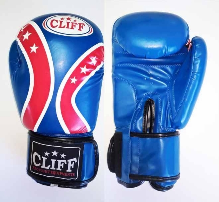 Перчатки бокс FIGHT STAR (FLEX)  8 oz синие, фото 1
