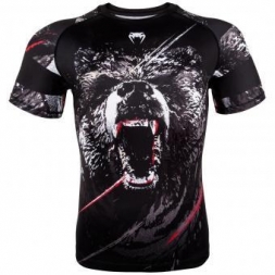 Рашгард Venum Grizzli Black/White S/S, фото 1