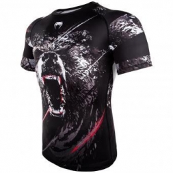 Рашгард Venum Grizzli Black/White S/S, фото 2