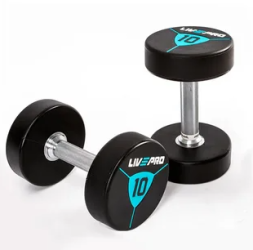 Гантели в уретане LIVEPRO Premium Urethane Dumbbells 8 кг