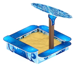 Песочница с навесом Ромашка (Снежная королева) - ИО 5.01.16-02, фото 2