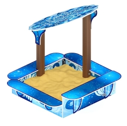 Песочница с навесом Ромашка (Снежная королева) - ИО 5.01.16-02, фото 3