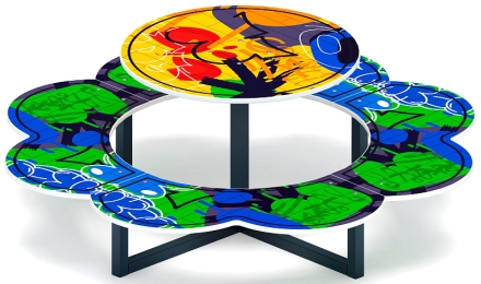 Столик детский Ромашка (граффити) МФ 31.01.10-03, фото 3