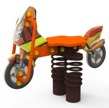 Качели на пружине «Мотоцикл», паттерн "Этник" КЧ055.00.01 Качели на пружине «Мотоцикл», паттерн "Этник" КЧ055.00.01