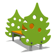 Скамейка детская Елочка ВСТ 5292 для игровой площадки Скамейка детская Елочка ВСТ 5292 для игровой площадки