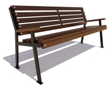 Скамейка парковая Ретро лиственница 0,6 м Скамейка парковая Ретро лиственница 0,6 м