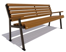 Скамейка парковая Ретро лиственница 0,6 м Скамейка парковая Ретро лиственница 0,6 м