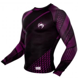 Рашгард Venum Rapid Black/Purple L/S, фото 2