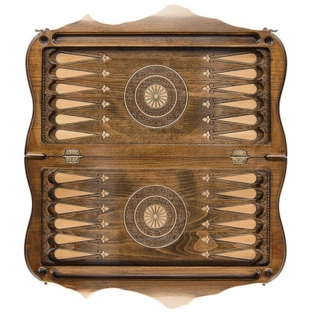 Шахматы + Нарды резные "Арарат 2" 60, Ohanyan, фото 2