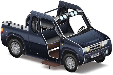 Джип пикап Металлик - Беседка машинка - МФ 10.03.10-11, фото 3