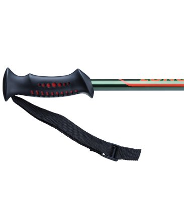 Палки для скандинавской ходьбы Longway, 77-135 см, 2-секционные, тёмно-зеленый/оранжевый, фото 4