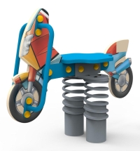 Качели на пружине «Мотоцикл», паттерн "Фантазия" КЧ055.00.02 Качели на пружине «Мотоцикл», паттерн "Фантазия" КЧ055.00.02
