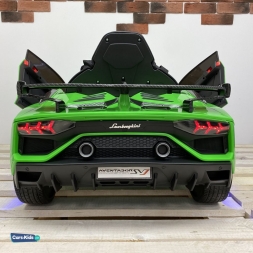 Электромобиль Lamborghini Aventador SVJ A333MP зеленый, фото 2