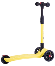 Самокат 3-колесный Stark 3D, 135/90 мм, желтый