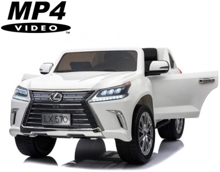 Детский электромобиль Lexus LX570 4WD MP4 - DK-LX570-WHITE-MP4, фото 1