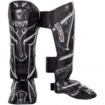 Щитки Venum Gladiator - Black/White, фото 1