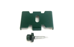 Комплект крепежа №3.1-КР 80х80х1,5 (Хомут крайний 80х80х1,5 (1шт) и вкладыш (1шт) + болт М6х25 меб (1шт) + гайка М6 (1шт) + шайба С6 (1шт))