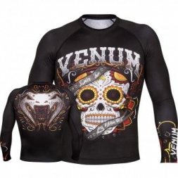 Рашгард Venum Santa Muerte 2.0 Black L/S, фото 1