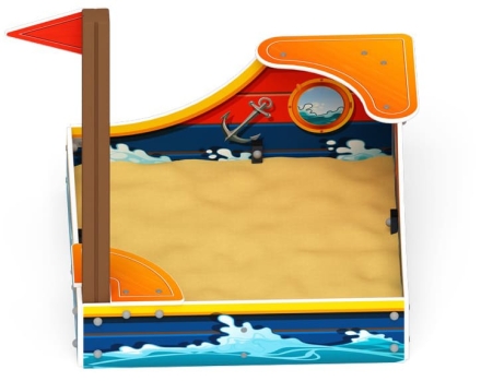 Песочница средняя Кораблик (Морской стиль) - ИО 5.03.01-01, фото 4