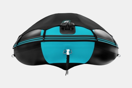 Gladiator C 420 AL ACTIVE Черно-бирюзовый моторная лодка ПВХ Алюминиевый пайол, фото 9