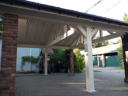 Навес для машин ЮТОН Базовая комплектация, фото 4