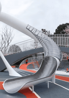 Светопрозрачная горка-труба, фото 1