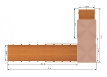 Зимняя деревянная горка "Snow Fox 10 м" МАКСИ