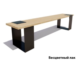 Парковая скамейка Цюрих, Лиственница 1,8 м, фото 2