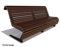 Скамейка уличная Стрит, Сосна 1,2 м, фото 2