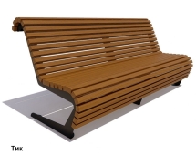 Скамейка уличная Стрит, Сосна 1,2 м Скамейка уличная Стрит, Сосна 1,2 м