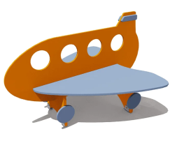 Скамейка детская Самолет ВСТ 5795 для игровой площадки, фото 1