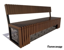 Парковая скамейка Восток, 2 м Лиственница Парковая скамейка Восток, 2 м Лиственница