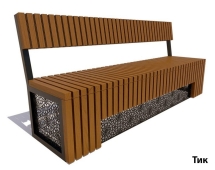 Парковая скамейка Восток, 2 м Лиственница Парковая скамейка Восток, 2 м Лиственница