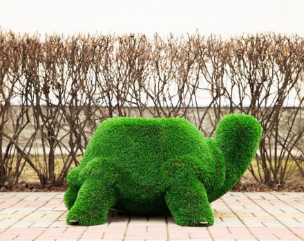 Топиари Черепаха с кашпо Бринхилда - газон Deluxe, фото 3