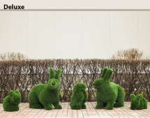 Топиари композиция Зайцы, 5 шт - газон Eco Топиари композиция Зайцы, 5 шт - газон Eco