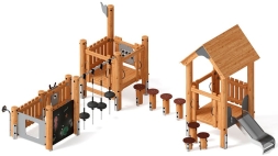 Игровой комплекс (лиственница) ДИК 1.24.04-Л.И1, фото 4