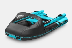 GLADIATOR E 420 X Expedition Черно-бирюзовый моторная лодка ПВХ, фото 1