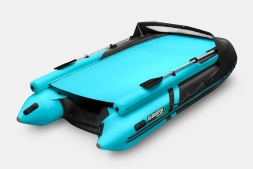 GLADIATOR E 420 X Expedition Черно-бирюзовый моторная лодка ПВХ, фото 3