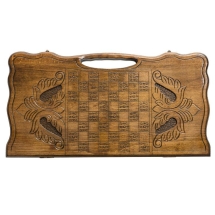 Нарды резные "Рыбак", Haleyan